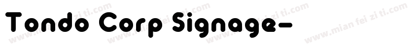 Tondo Corp Signage字体转换